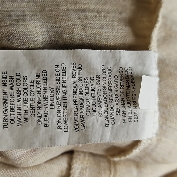 Rewind Cream Medium Lace Oatmeal Hi-Low Blouse Elegant Romantic Classic S/S - Picture 7 of 10